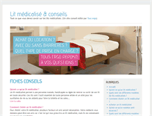 Tablet Screenshot of lit-medicalise-conseils.com